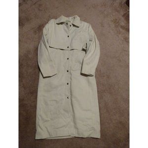 Vintage MOLESKINS‎ of AUSTRALIA Outback Cream Long DUSTER Coat Size Medium